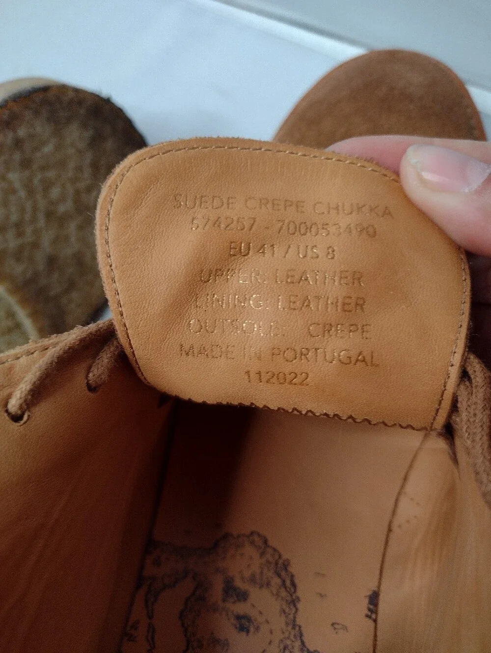 Banana Republic Suede Crepe Chukka Boot Men's Size 8 41 Tan Leather Lace N